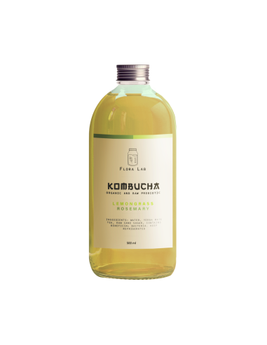 كمبوتشا إكليل الجبل بعشبة الليمون