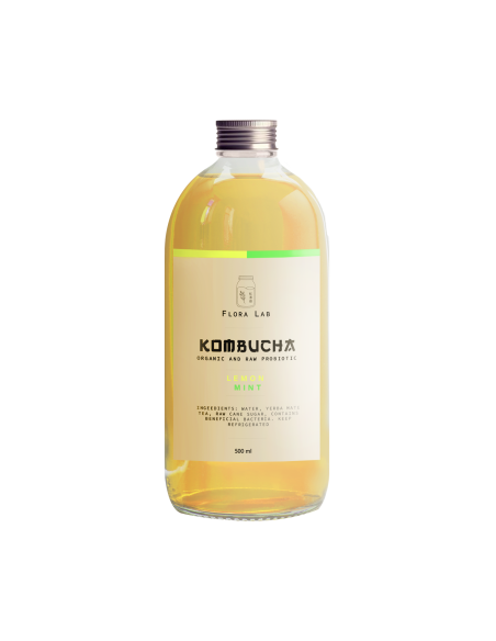 كمبوتشا ليمون بالنعناع