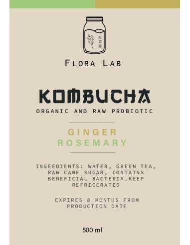 كمبوتشا ليمون بالزنجبيل