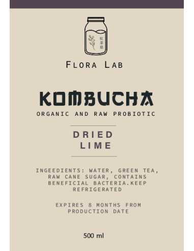 كمبوتشا الليمون الأسود