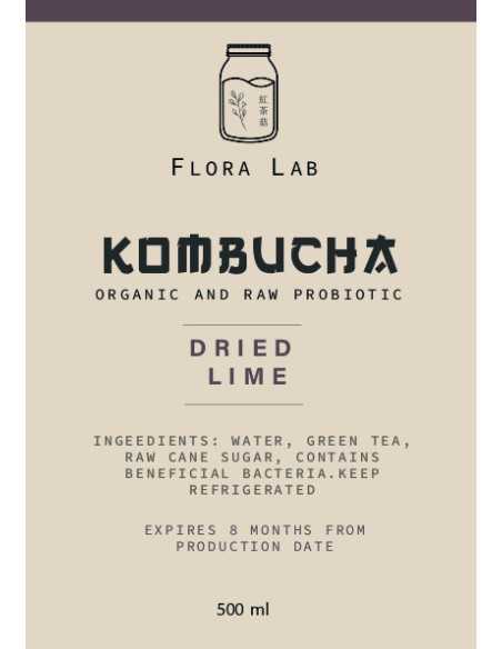 كمبوتشا الليمون الأسود